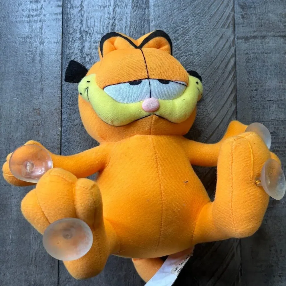 Garfield Hang-On Window Cling Plush Vintage Play by Play
